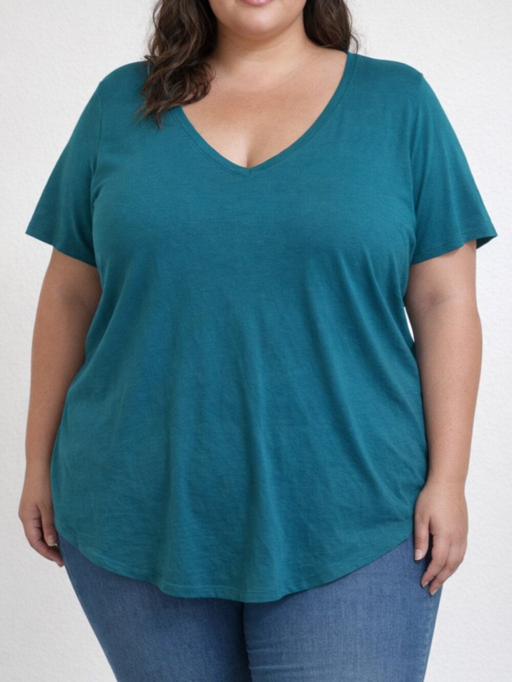 lululemon athletica Teal V-Neck Short Sleeve Top - Relaxed Fit